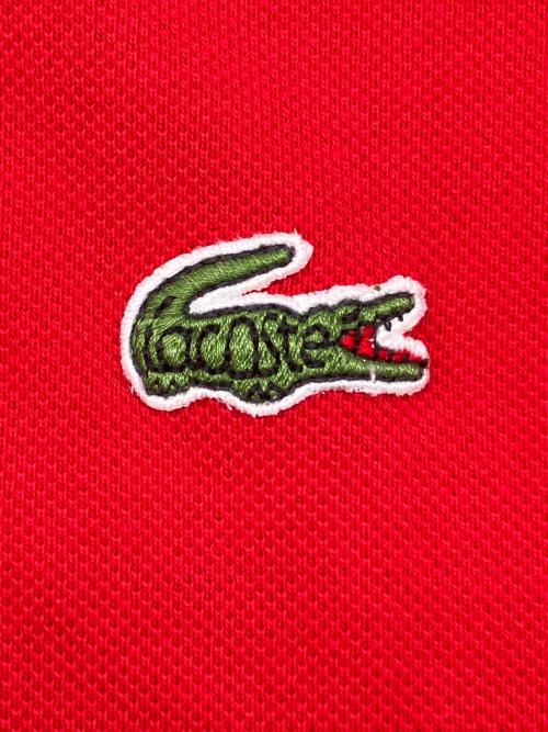 CHEMISE LACOSTE（シュミーズ ラコステ）CHEMISE LACOSTE (シュミーズ ラコステ) 70sポロシャツ レッド サイズ:5の古着・服飾アイテム