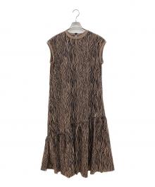 Thousand Mile（サウザンドマイル）の古着「ノースリーブワンピース」｜ブラウン×ブラック