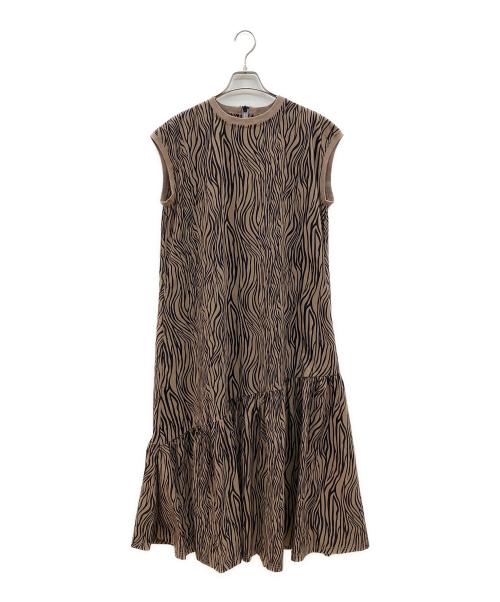 Thousand Mile（サウザンドマイル）Thousand Mile (サウザンドマイル) ノースリーブワンピース ブラウン×ブラック サイズ:Ｆの古着・服飾アイテム