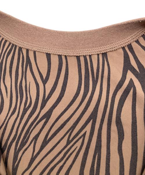 Thousand Mile（サウザンドマイル）Thousand Mile (サウザンドマイル) ノースリーブワンピース ブラウン×ブラック サイズ:Ｆの古着・服飾アイテム