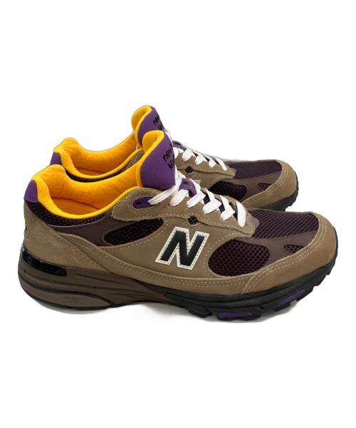 NEW BALANCE（ニューバランス）NEW BALANCE (ニューバランス) 	NEW BALANCE ベージュ×パープル サイズ:27.5の古着・服飾アイテム