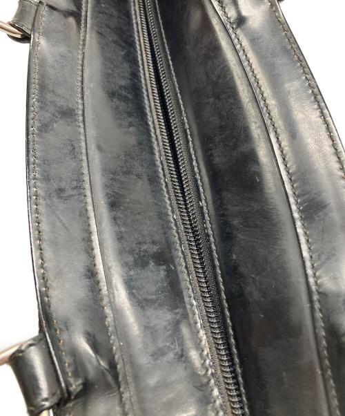 GUCCI（グッチ）GUCCI (グッチ) バンブーハンドバッグ　OLD GUCCI ブラック×ナチュラルの古着・服飾アイテム
