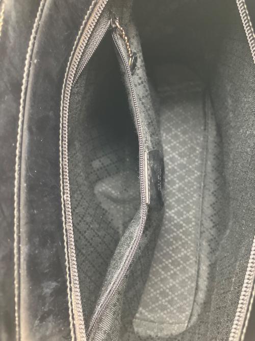 GUCCI（グッチ）GUCCI (グッチ) バンブーハンドバッグ　OLD GUCCI ブラック×ナチュラルの古着・服飾アイテム