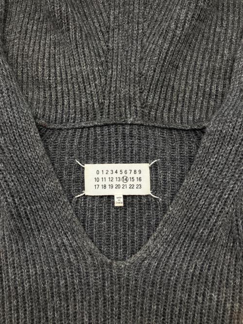 Maison Margiela（メゾンマルジェラ）Maison Margiela (メゾンマルジェラ) 厚手ニット　ジョン・ガリアーノ期 グレー サイズ:XLの古着・服飾アイテム
