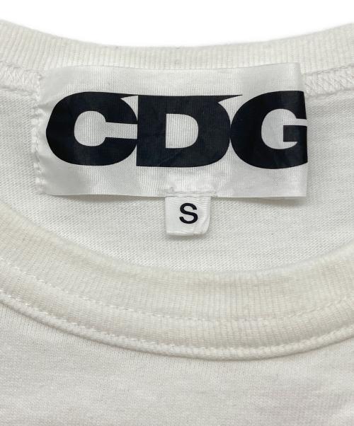 CDG（シーディージー）CDG (シーディージー) 半袖カットソー ホワイト サイズ:Sの古着・服飾アイテム