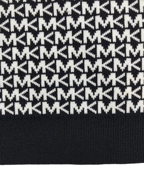 MICHAEL KORS（マイケル・コース）MICHAEL KORS (マイケル・コース) 半袖ニット ブラック×ホワイト サイズ:Ｍの古着・服飾アイテム