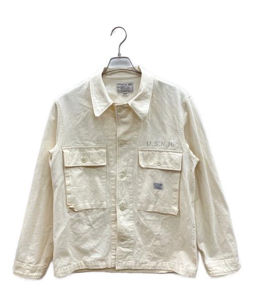 NEIGHBORHOOD（ネイバーフッド）NEIGHBORHOOD (ネイバーフッド) MIL-UTILITY/C-SHIRT.LS ホワイト サイズ:Ｍの古着・服飾アイテム