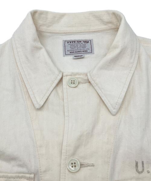 NEIGHBORHOOD（ネイバーフッド）NEIGHBORHOOD (ネイバーフッド) MIL-UTILITY/C-SHIRT.LS ホワイト サイズ:Ｍの古着・服飾アイテム
