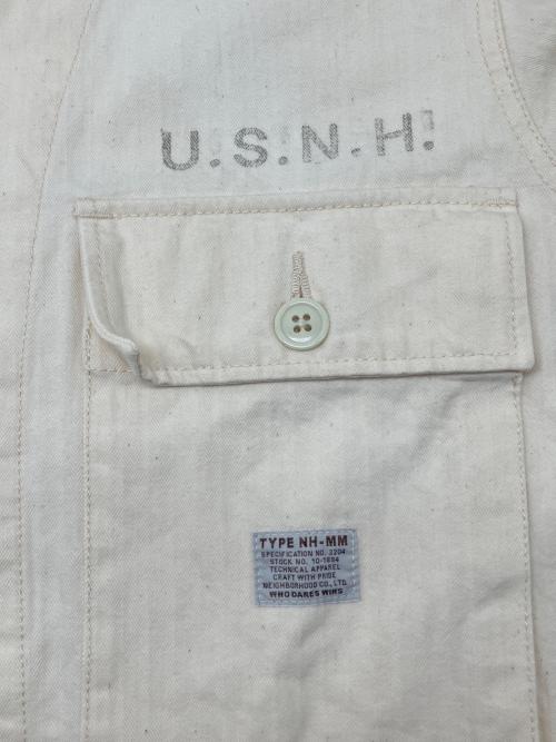 NEIGHBORHOOD（ネイバーフッド）NEIGHBORHOOD (ネイバーフッド) MIL-UTILITY/C-SHIRT.LS ホワイト サイズ:Ｍの古着・服飾アイテム