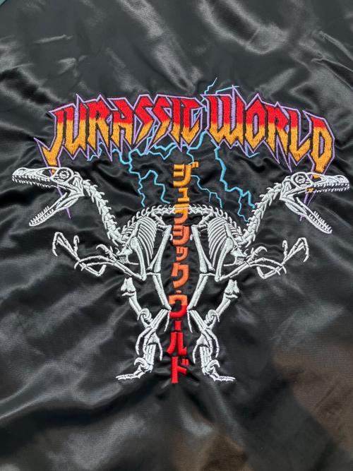 UNIVERSAL STUDIOS JAPAN（ユニバーサルスタジオジャパン）UNIVERSAL STUDIOS JAPAN (ユニバーサルスタジオジャパン) スカジャン グリーン×ブラック サイズ:Lの古着・服飾アイテム