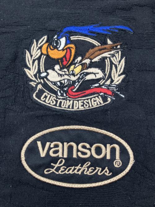 VANSON（バンソン）VANSON (バンソン) LOONEY TUNES (ルーニーチューンズ) 長袖カットソー　刺繍 ブラック サイズ:XLの古着・服飾アイテム