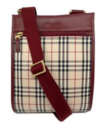 BURBERRY（バーバリー）の古着「ショルダーバッグ」｜レッド×ベージュ