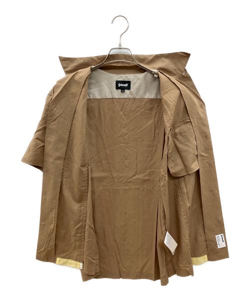Schott（ショット）Schott (ショット) 半袖シャツ ブラウンイエロー サイズ:Lの古着・服飾アイテム
