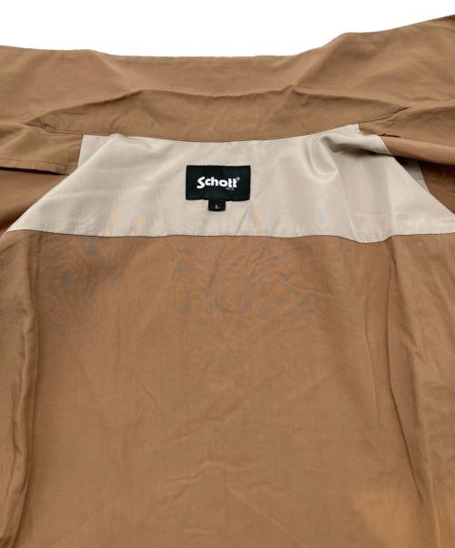 Schott（ショット）Schott (ショット) 半袖シャツ ブラウンイエロー サイズ:Lの古着・服飾アイテム