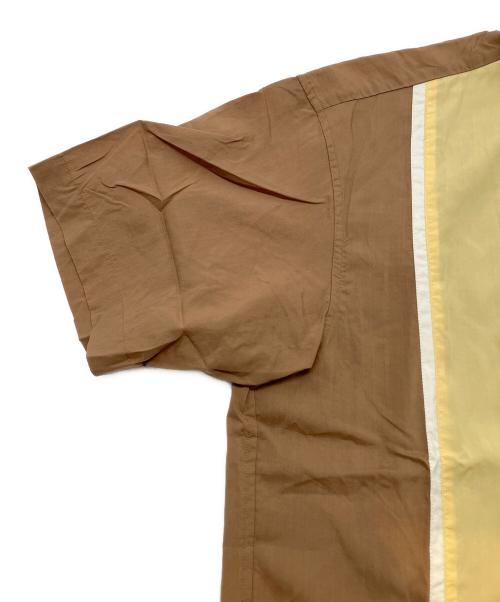 Schott（ショット）Schott (ショット) 半袖シャツ ブラウンイエロー サイズ:Lの古着・服飾アイテム