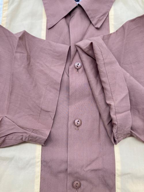Schott（ショット）Schott (ショット) 半袖シャツ ブラウンイエロー サイズ:Lの古着・服飾アイテム