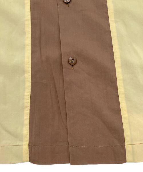 Schott（ショット）Schott (ショット) 半袖シャツ ブラウンイエロー サイズ:Lの古着・服飾アイテム