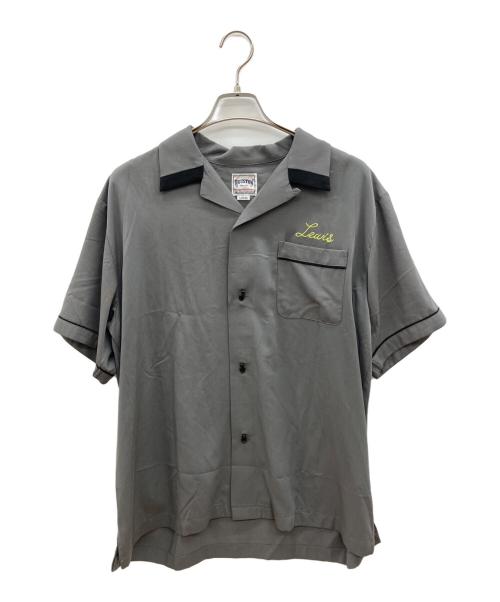 HOUSTON（ヒューストン）HOUSTON (ヒューストン) ボーリングシャツ グレー サイズ:Lの古着・服飾アイテム