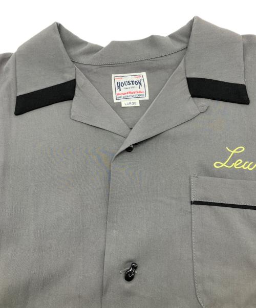 HOUSTON（ヒューストン）HOUSTON (ヒューストン) ボーリングシャツ グレー サイズ:Lの古着・服飾アイテム