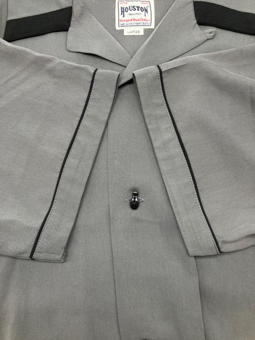 HOUSTON（ヒューストン）HOUSTON (ヒューストン) ボーリングシャツ グレー サイズ:Lの古着・服飾アイテム