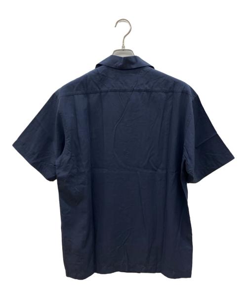 Schott（ショット）Schott (ショット) 半袖シャツ ネイビー×グレー サイズ:Lの古着・服飾アイテム