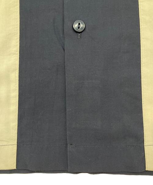 Schott（ショット）Schott (ショット) 半袖シャツ ネイビー×グレー サイズ:Lの古着・服飾アイテム