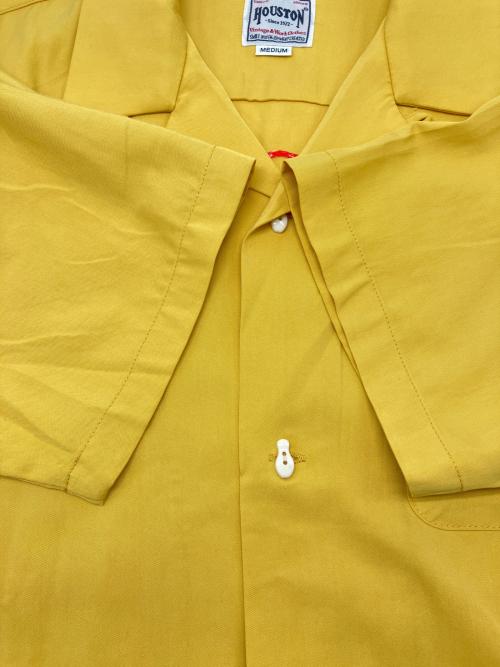 HOUSTON（ヒューストン）HOUSTON (ヒューストン) ボーリングシャツ イエロー サイズ:Ｍの古着・服飾アイテム
