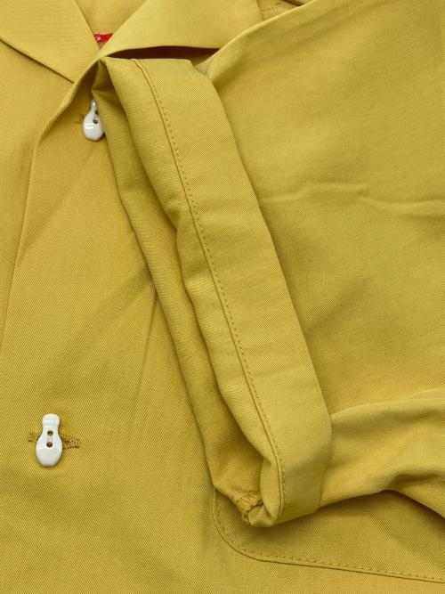 HOUSTON（ヒューストン）HOUSTON (ヒューストン) ボーリングシャツ イエロー サイズ:Ｍの古着・服飾アイテム