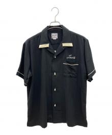 HOUSTON（ヒューストン）の古着「ボーリングシャツ」｜ブラック