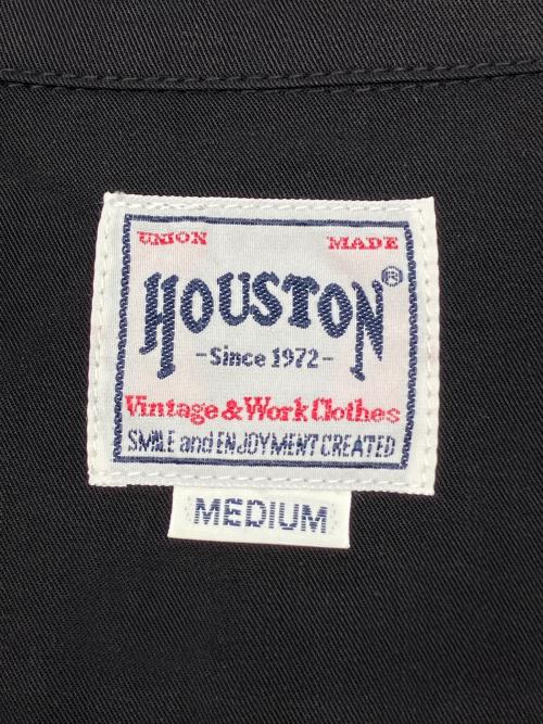 HOUSTON（ヒューストン）HOUSTON (ヒューストン) ボーリングシャツ ブラック サイズ:Ｍの古着・服飾アイテム