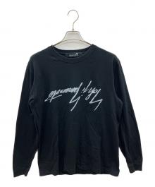 GROUND Y（グラウンドワイ）の古着「長袖カットソー」｜ブラック×ホワイト