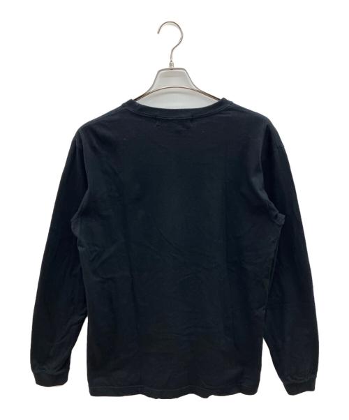 GROUND Y（グラウンドワイ）GROUND Y (グラウンドワイ) 長袖カットソー ブラック×ホワイト サイズ:3の古着・服飾アイテム