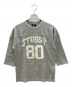 stussyステューシー）の古着「長袖カットソー」｜グレー