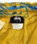 中古・古着 stussy (ステューシー) ハーフパンツ イエロー×ブルー サイズ:Ｓ：6000円