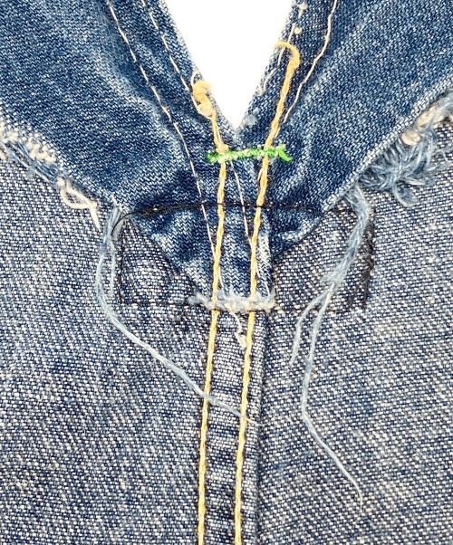 madewell（メイドウェル）madewell (メイドウェル) 60sデニムオーバーオール　古着 インディゴ サイズ:W32×L30の古着・服飾アイテム