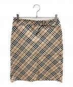 BURBERRY BLUE LABELバーバリー ブルー レーベル）の古着「スカート　ノバチェック　Y2K」｜ベージュ