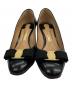 Salvatore Ferragamo (サルヴァトーレ フェラガモ) エナメル ヴァラリボン ブラック サイズ:5C：13000円