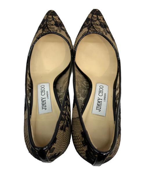 JIMMY CHOO（ジミーチュウ）JIMMY CHOO (ジミーチュウ) 	ROMY 60 ブラウン×ブラック サイズ:SIZE35の古着・服飾アイテム