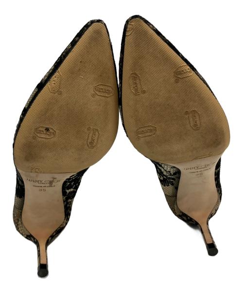 JIMMY CHOO（ジミーチュウ）JIMMY CHOO (ジミーチュウ) 	ROMY 60 ブラウン×ブラック サイズ:SIZE35の古着・服飾アイテム