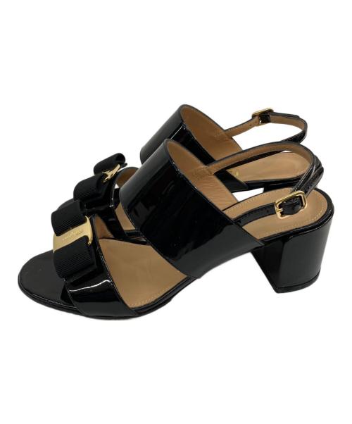 Salvatore Ferragamo（サルヴァトーレ フェラガモ）Salvatore Ferragamo (サルヴァトーレ フェラガモ) サンダル ブラック サイズ:5Dの古着・服飾アイテム