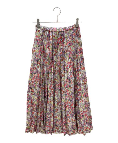 SEVEN TEN by MIHO KAWAHITO（セブン テン バイ ミホ カワヒト）SEVEN TEN by MIHO KAWAHITO (セブン テン バイ ミホ カワヒト) 庭園プリントプリーツスカート マルチカラー サイズ:Sの古着・服飾アイテム