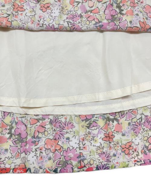 SEVEN TEN by MIHO KAWAHITO（セブン テン バイ ミホ カワヒト）SEVEN TEN by MIHO KAWAHITO (セブン テン バイ ミホ カワヒト) 庭園プリントプリーツスカート マルチカラー サイズ:Sの古着・服飾アイテム