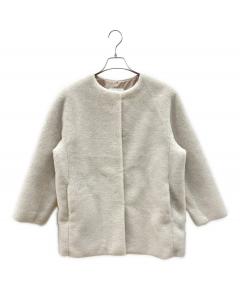 中古・古着通販】YORI (ヨリ) ウールモヘアフレアショートコート