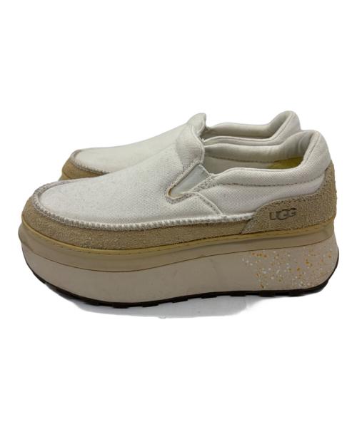 UGG（アグ）UGG (アグ) キャンバススリッポン アイボリー サイズ:25の古着・服飾アイテム