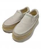 UGGアグ）の古着「レザースリッポン」｜アイボリー