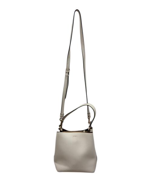 COACH（コーチ）COACH (コーチ) 2WAYバッグ ホワイト×ライトブラウンの古着・服飾アイテム