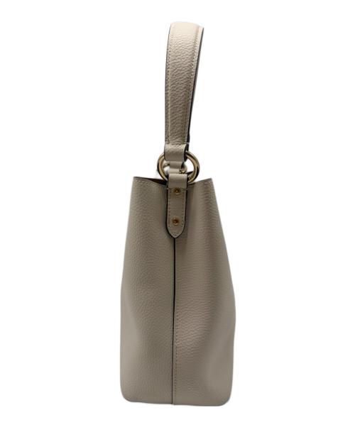 COACH（コーチ）COACH (コーチ) 2WAYバッグ ホワイト×ライトブラウンの古着・服飾アイテム