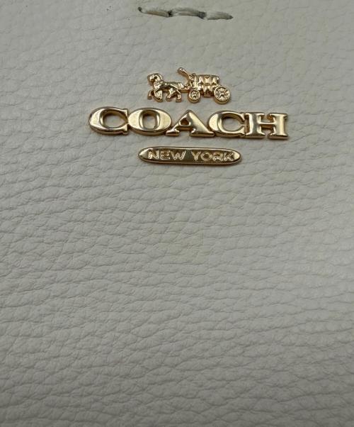 COACH（コーチ）COACH (コーチ) 2WAYバッグ ホワイト×ライトブラウンの古着・服飾アイテム