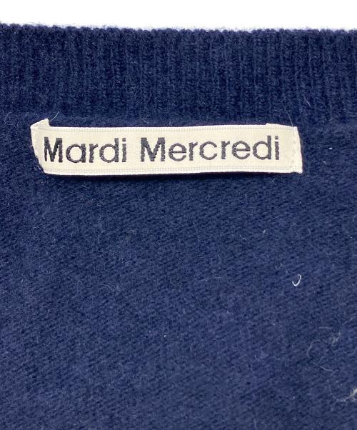 Mardi Mercredi（マルディメクルディ）Mardi Mercredi (マルディメクルディ) 厚手カーディガン ネイビー サイズ:ONE SIZEの古着・服飾アイテム