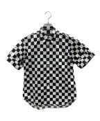 COMME des GARCONS HOMME PLUSコムデギャルソンオムプリュス）の古着「チェッカーフラッグシャツ　ギンガムチェック」｜ホワイト×ブラック